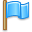 Flagge blau